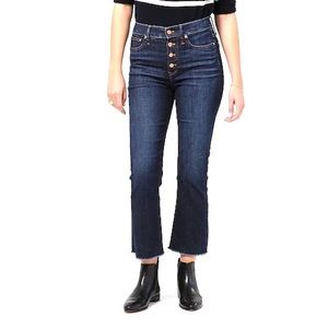 J Crew 9” Billie Demi Boot-crop Jean in Dark Worn Wash size 25